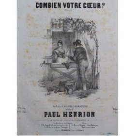 HENRION Paul Combien votre coeur ? Chant Piano ca1850