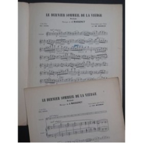 MASSENET Jules Le Dernier Sommeil de la Vierge Prélude Violon Piano 1891