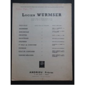 WURMSER Lucien Solo de Concours Saxophone Piano 1956