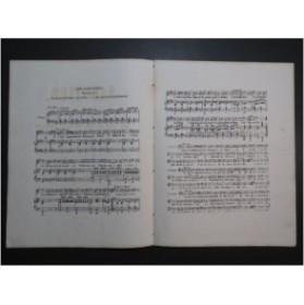 BOURGET Ernest Le Sabotier Chansonnette Chant Piano 1850