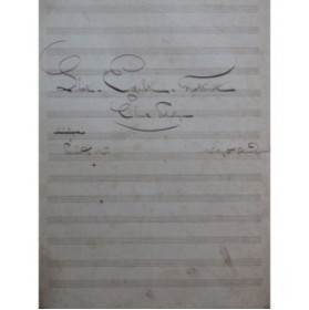 DUMAS Etienne Liberté Egalité Fraternité Manuscrit Chant Piano