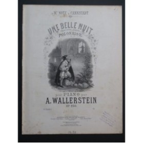 WALLERSTEIN A. Une Belle Nuit Piano ca1850