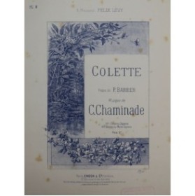CHAMINADE Cécile Colette Chant Piano ca1892