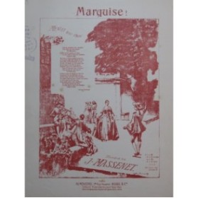 MASSENET Jules Marquise Chant Piano 1902