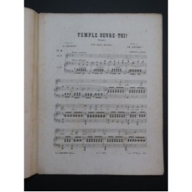 GOUNOD Charles Temple Ouvre-Toi Chant Piano ca1874