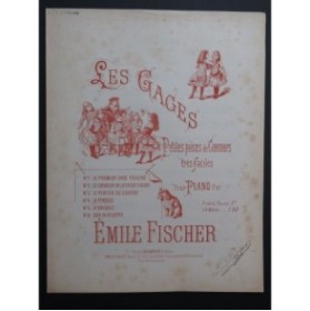 FISCHER Emile Les Gages La Pendule Piano 4 mains