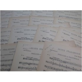 DE TILSCO E. PÉCOUD F. Suite Italienne Orchestre