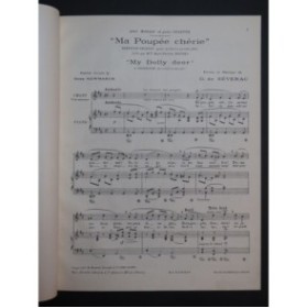 DE SÉVERAC Déodat Ma Poupée chérie Chant Piano 1921