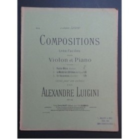 LUIGINI Alexandre En Vacances Violon Piano