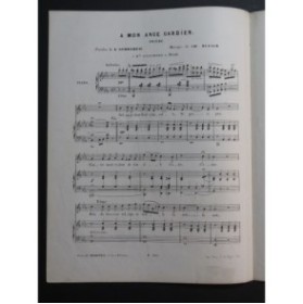 DUFAUR Ch. A mon ange gardien Chant Piano ca1850