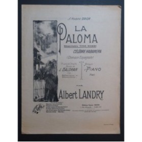 LANDRY Albert La Paloma Habanera Piano