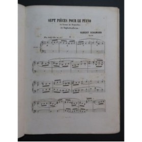 SCHUMANN Robert Sept pièces op 126 Piano 1864
