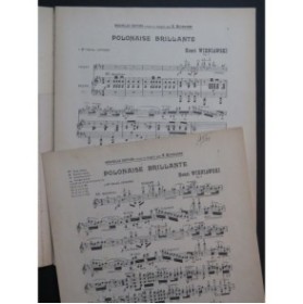 WIENIAWSKI Henri Polonaise Brillante op 4 Violon Piano