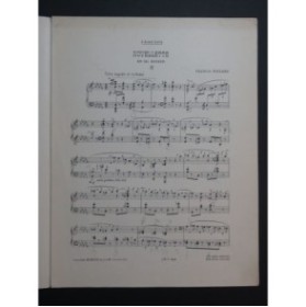 POULENC Francis Novelette No 2 Piano 1930