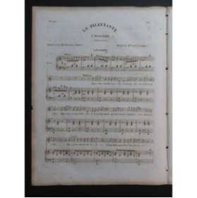 SIMON Athénaïs Le Dilettante L'Écolière Chant Piano ca1840