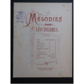 DELIBES Léo Arioso Chant Piano 1900