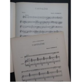 DOMERGUE Charles Cantilène Violon Piano