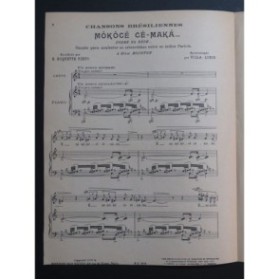 VILLA-LOBOS Heitor Môkôcô Cê-Maka Chanson Brésilienne Chant Piano 1929