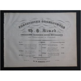 RINCK Christian Heinrich Pracktische Orgelschule vol 2 Orgue ca1820