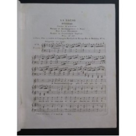 PRADHER Louis La Leçon Rondeau Chant Piano ca1820