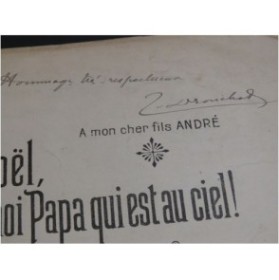 DRONCHAT Théophile Petit Noël, rends moi Papa Dédicace Chant Piano 1917
