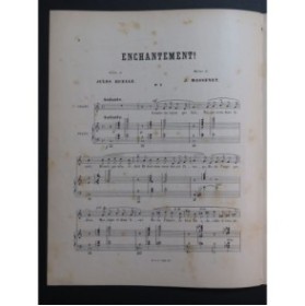 MASSENET Jules Enchantement No 3 E. Grasset Chant Piano 1892