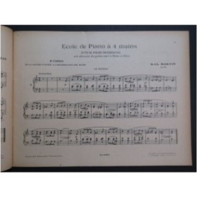 MARTIN Robert-Charles Ecole de Piano à 4 mains 3e Cahier Piano 4 mains 1949