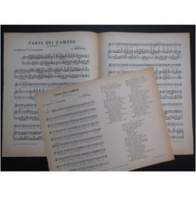 SPENCER Émile Paris qui s'amuse Chant Piano ca1902