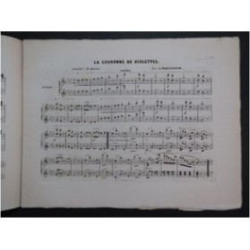 MARCAILHOU Gatien La Couronne de Violettes Piano 4 mains ca1853