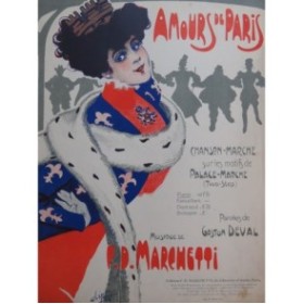 MARCHETTI F. D. Amours de Paris Palace-Marche Piano 1904