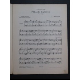 MARCHETTI F. D. Amours de Paris Palace-Marche Piano 1904