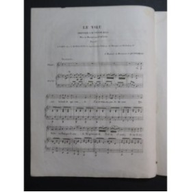 SCUDO P. Le Vœu Chant Piano ca1840