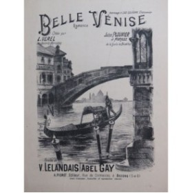GAY Abel Belle Venise Chant Piano