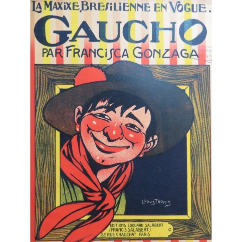 GONZAGA Francisca Gaucho Maxixe Brésilienne Piano 1914