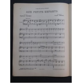 URGEL Louis Aux Petits Enfants Chant Piano 1911