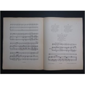 COLOMB André La Chanson du Fer Chant Piano ca1900