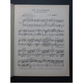 GENET C. Le Talisman Bouquet de Mélodies Piano 1893