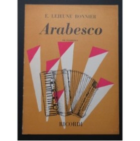 LEJEUNE-BONNIER Eliane Arabesco Fisarmonica 1955