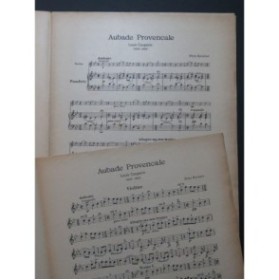 COUPERIN Louis Aubade Provencale Piano Violon 1911
