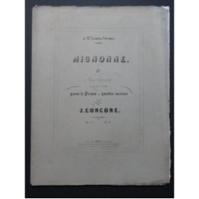 CONCONE Joseph Mignonne Fantaisie No 2 Piano 4 mains ca1850