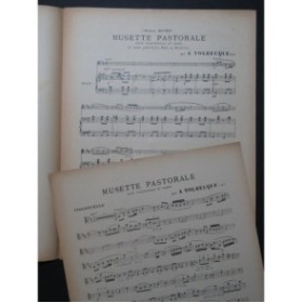 TOLBECQUE Auguste Musette Pastorale Piano Violoncelle