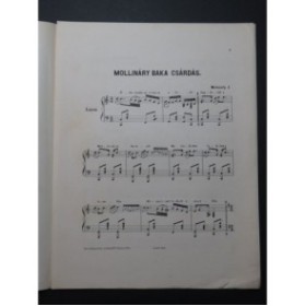 MOLNARFY J. Mollinary Baka Csardas Piano ca1870
