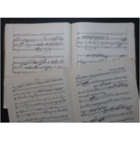 SCHMITT Florent Sonate Libre en deux parties enchaînées op 68 Violon Piano 1920