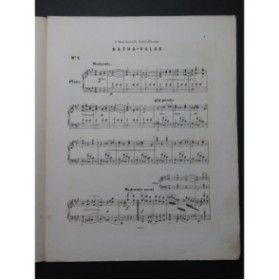 TSCHAIKOWSKY P. I. Natha-Valse Piano ca1882