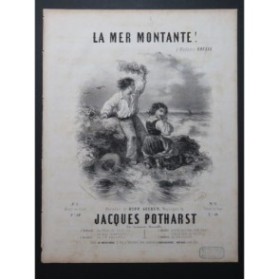 POTHARST Jacques La Mer Montante ! Chant Piano ca1850