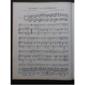 LABARRE Théodore Madame la Colonelle Chant Piano ca1850
