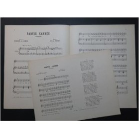 DE SIVRY M. Partie Carrée Chant Piano ca1895