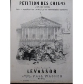 WAGNER Paul Pétition des chiens Chant Piano ca1850