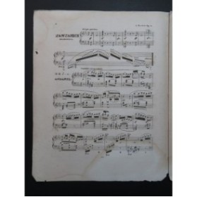 MOSCHELLES Ignace Souvenir de Rubini Fantaisie Dramatique Piano ca1830