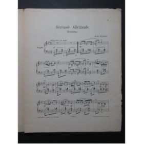 STRELEZKI Antoine Sérénade Allemande Piano 1891